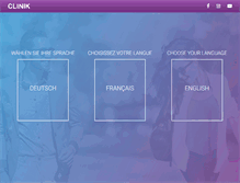 Tablet Screenshot of clinik.ch